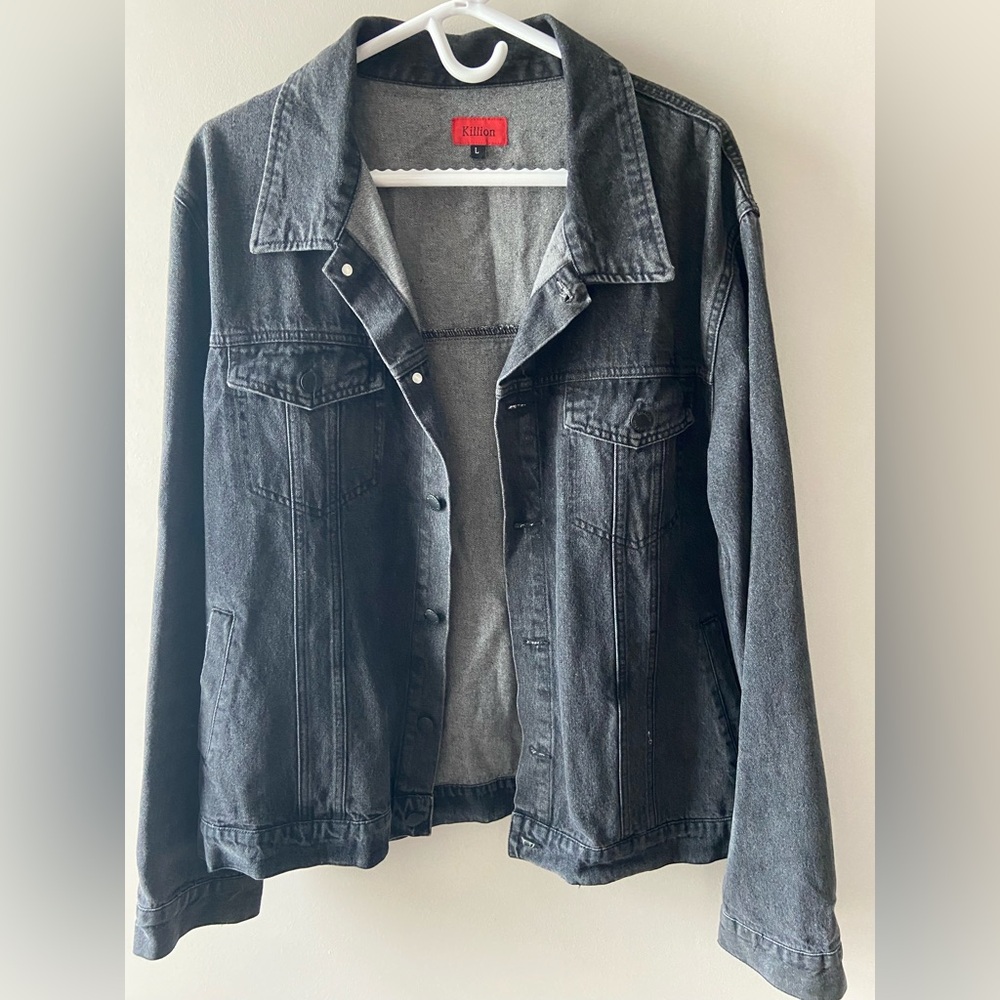 Black Jean Jacket Classic Denim Style